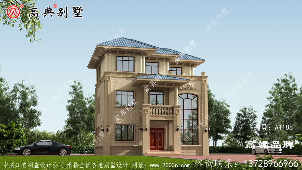 大窗设计，加强外观的美观性和室内的采光性