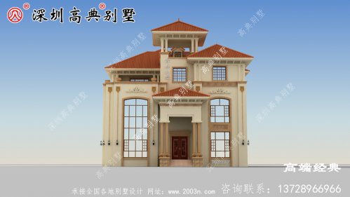 豪华大气三层欧式别墅设计图，室内布局温馨实用